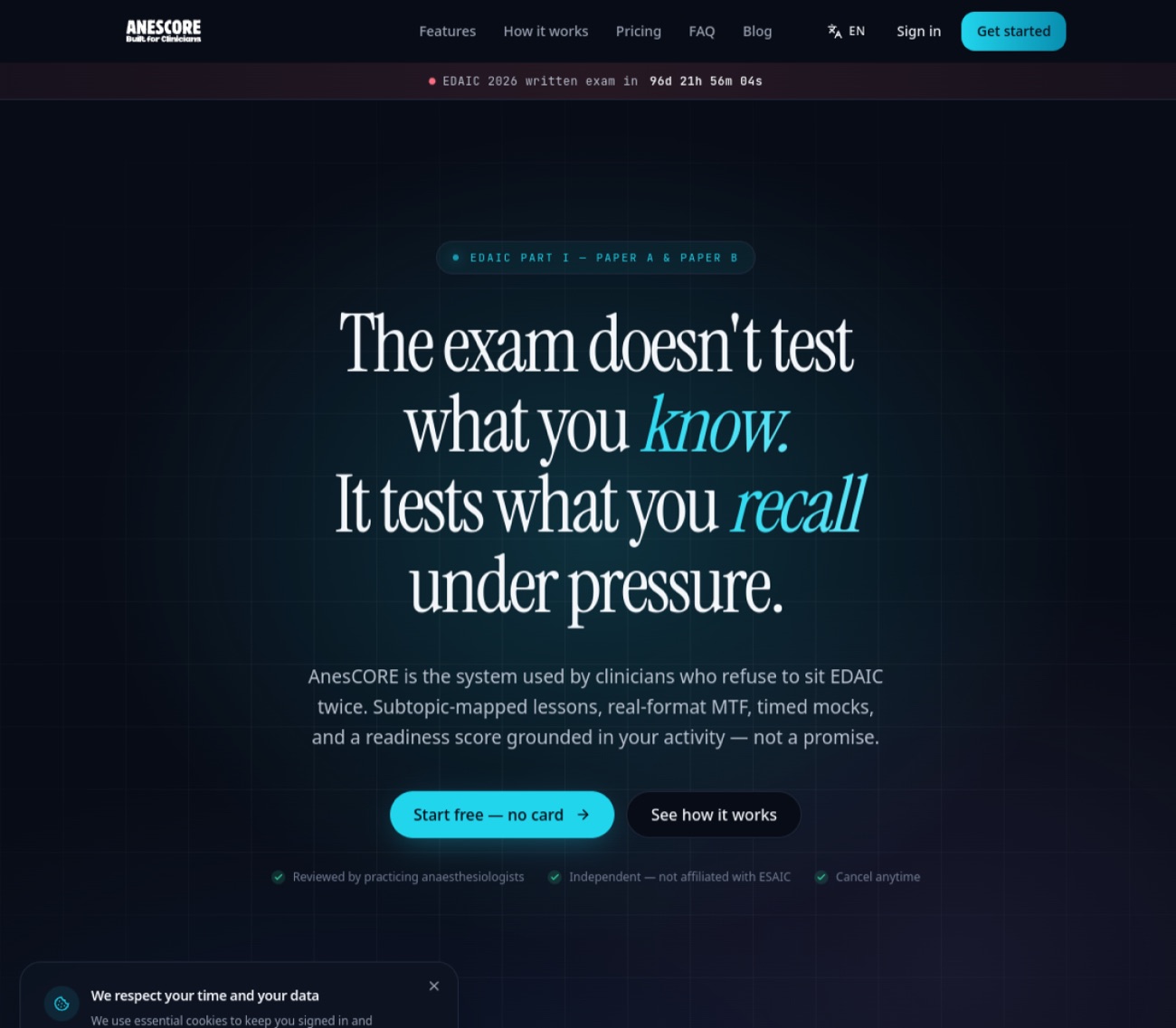 Website AnesCORE